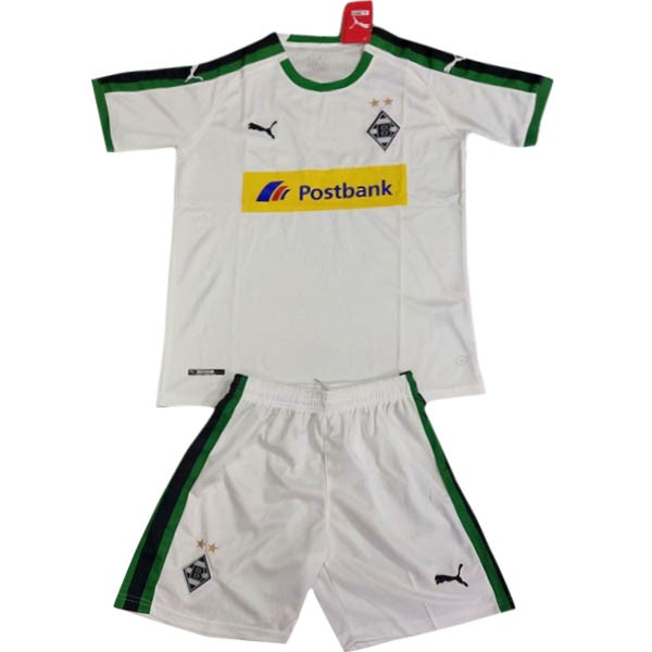 Camiseta Mönchengladbach Replica Primera Ropa Niños 2018/19 Blanco Verde